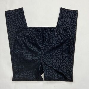 Soft Surroundings Black Cheetah Animal Print Pull-on Legging Work Pants